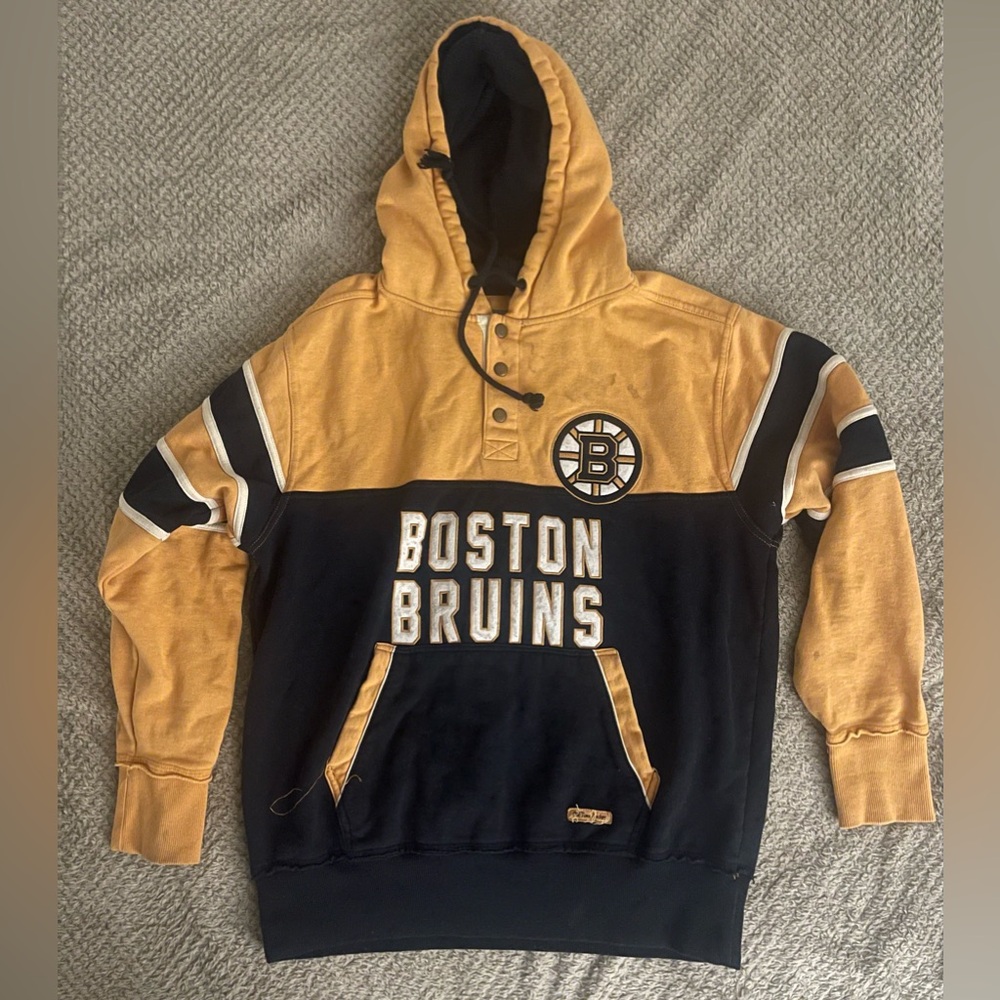 Boston Bruins jersey style hoodie
